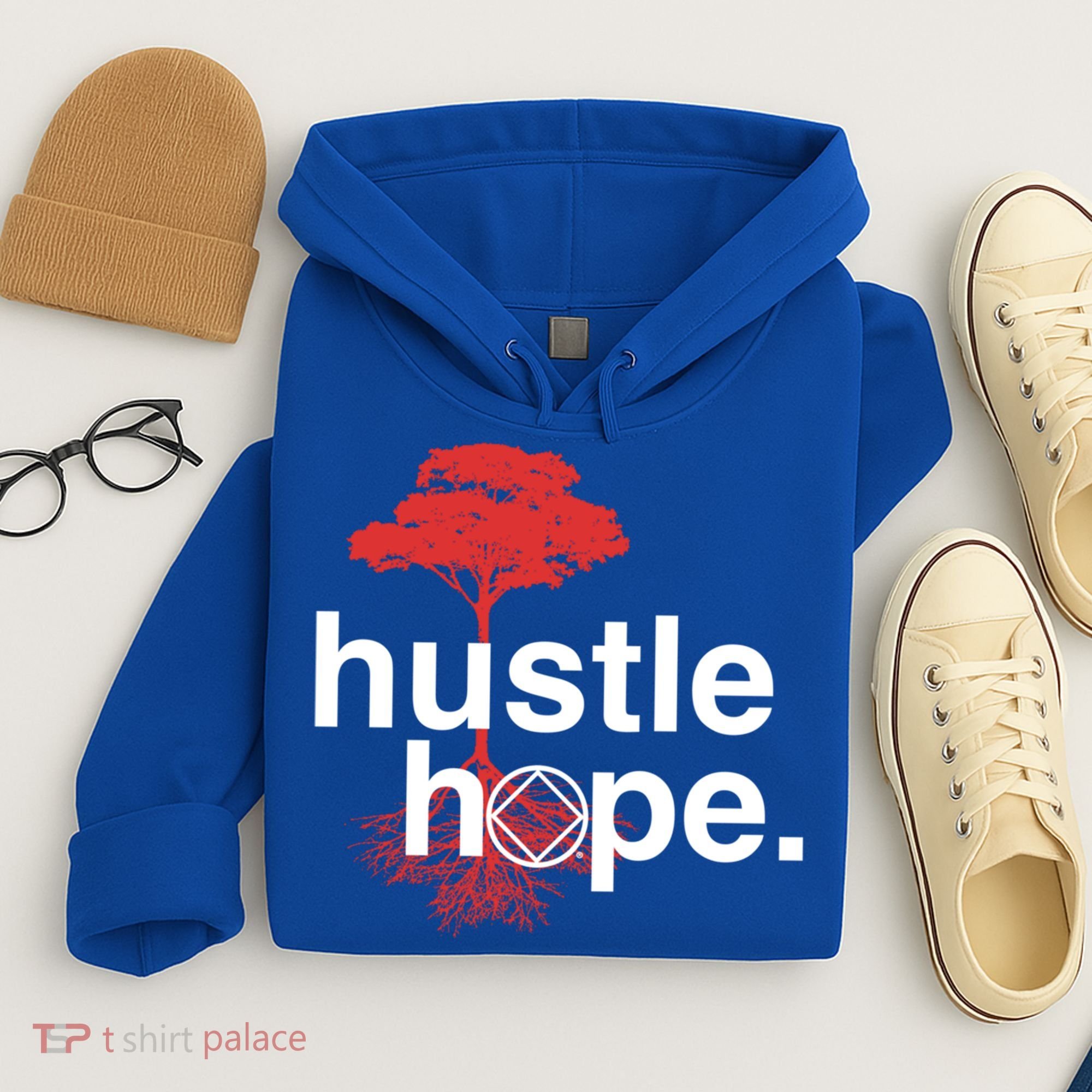 Hustle Hope Na Symbol Narcotics Anonymous Na Aa Gift Gift Hoodie