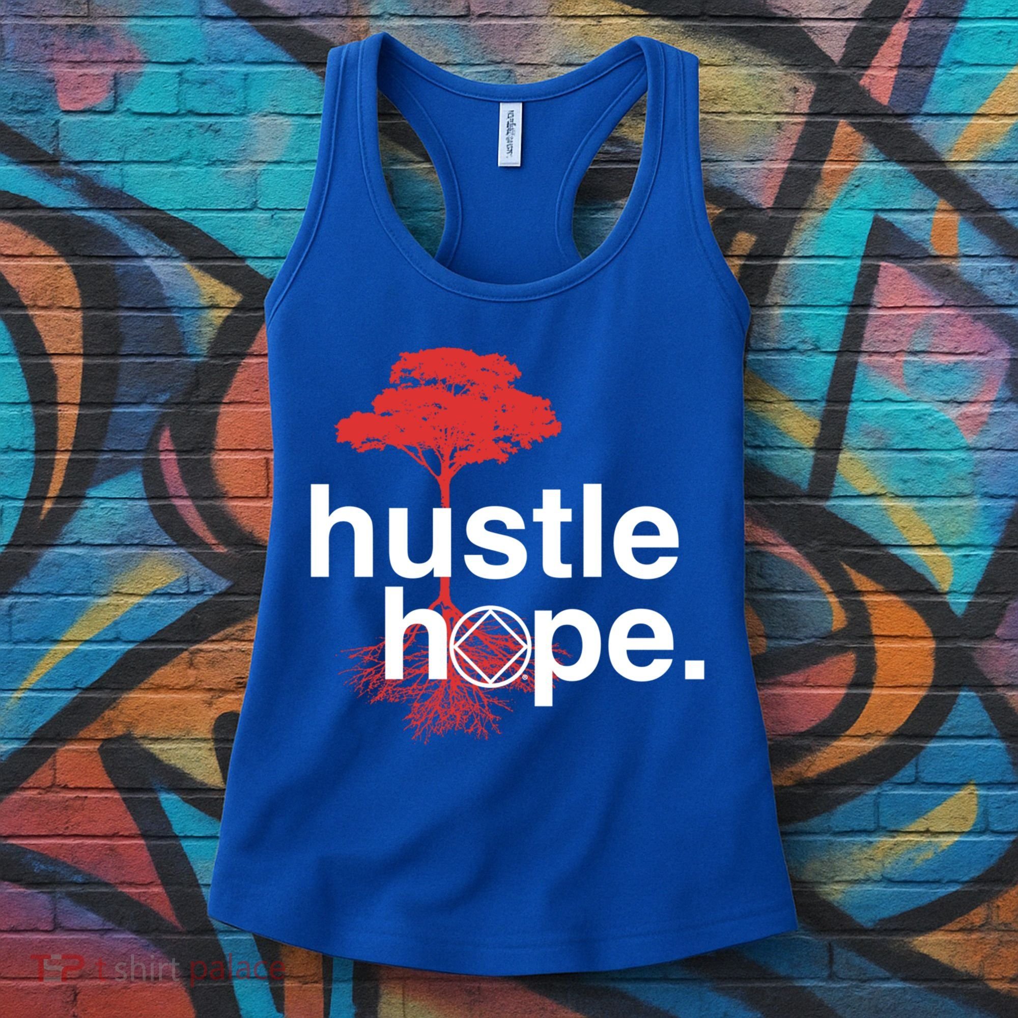 Hustle Hope Na Symbol Narcotics Anonymous Na Aa Gift Gift Women's Tank Top