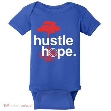 Hustle Hope Na Symbol Narcotics Anonymous Na Aa Gift Gift Baby Bodysuit