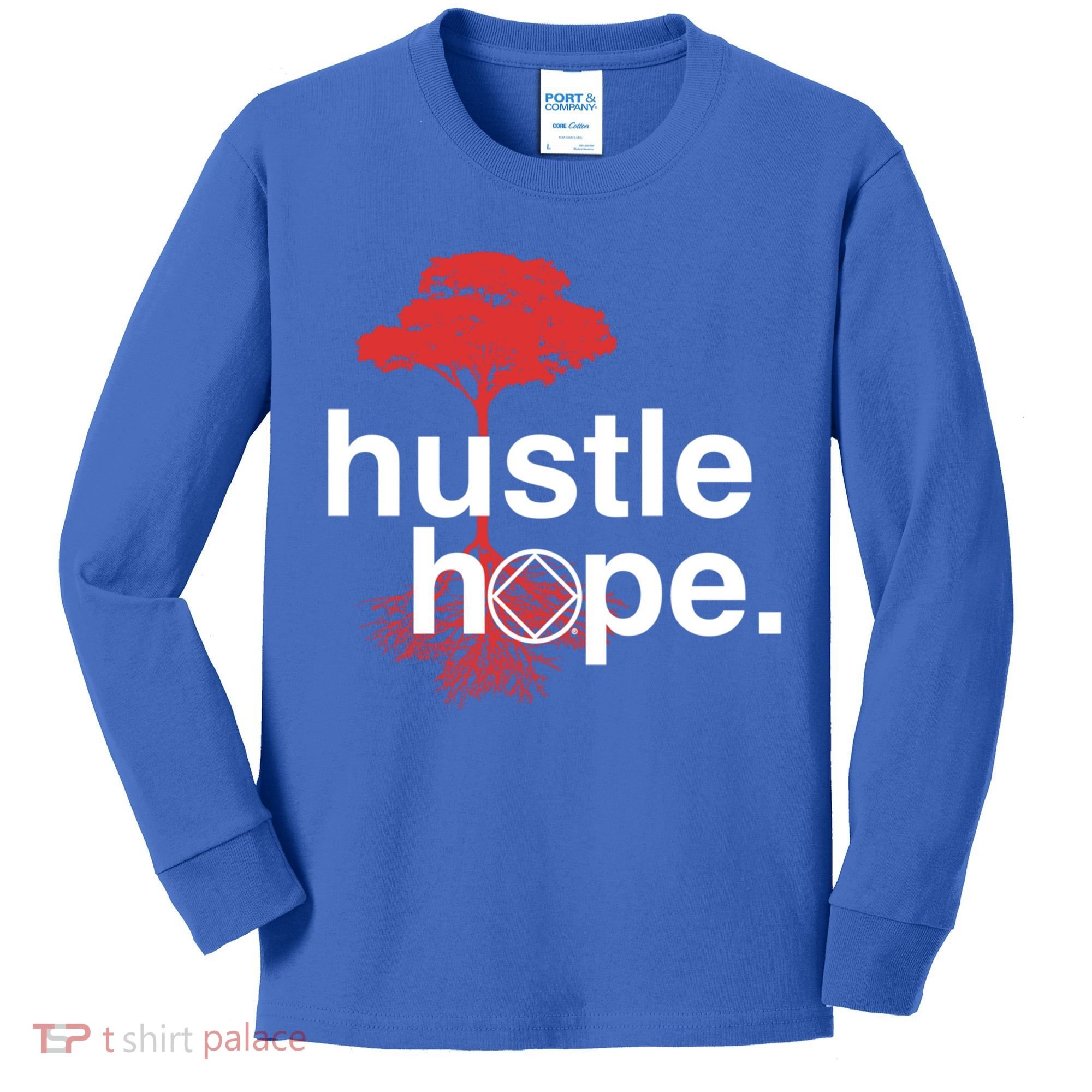Hustle Hope Na Symbol Narcotics Anonymous Na Aa Gift Gift Kids Long Sleeve Shirt