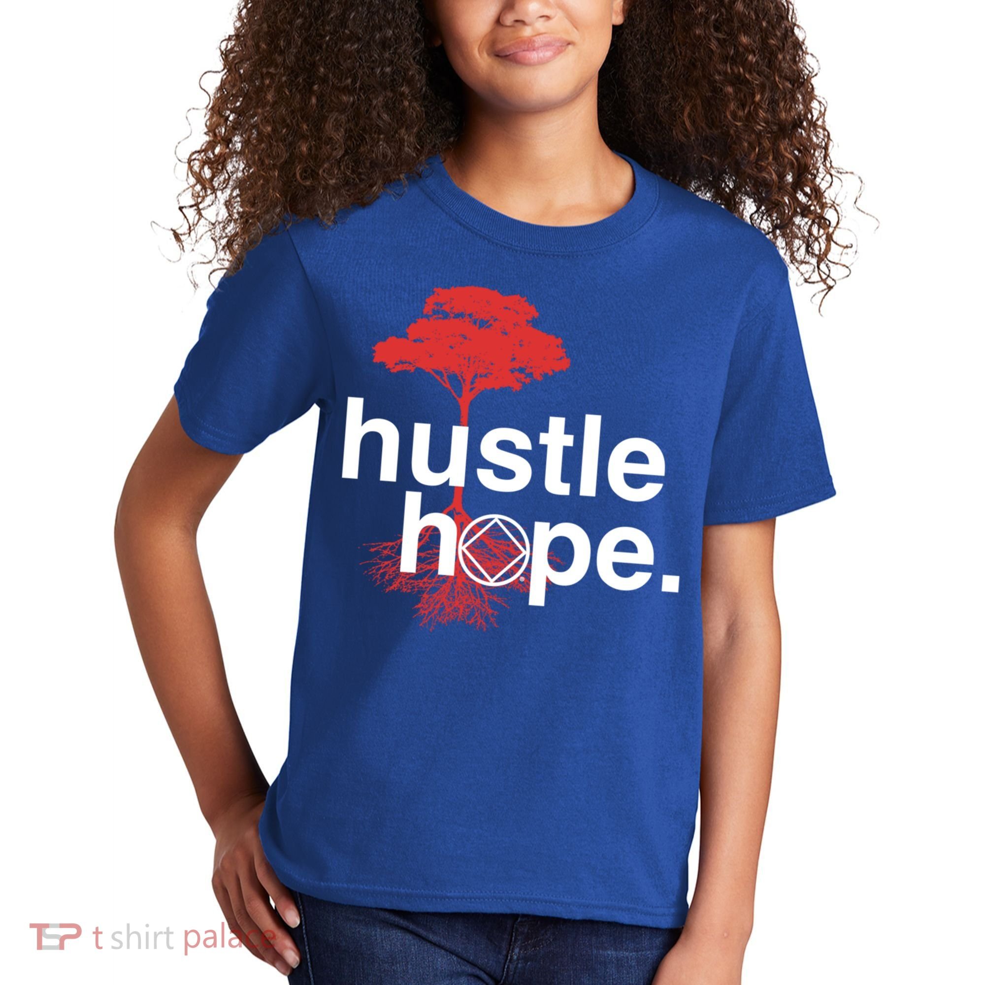 Hustle Hope Na Symbol Narcotics Anonymous Na Aa Gift Gift Kids T-Shirt