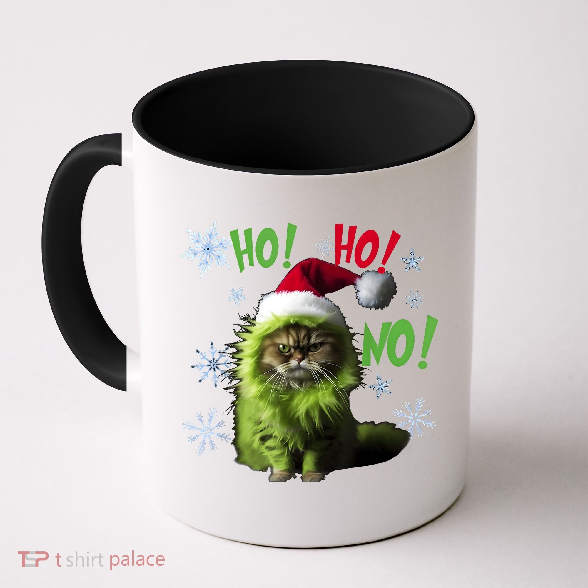 Ho Ho No Funny Bad Cat Christmas Coffee Mug