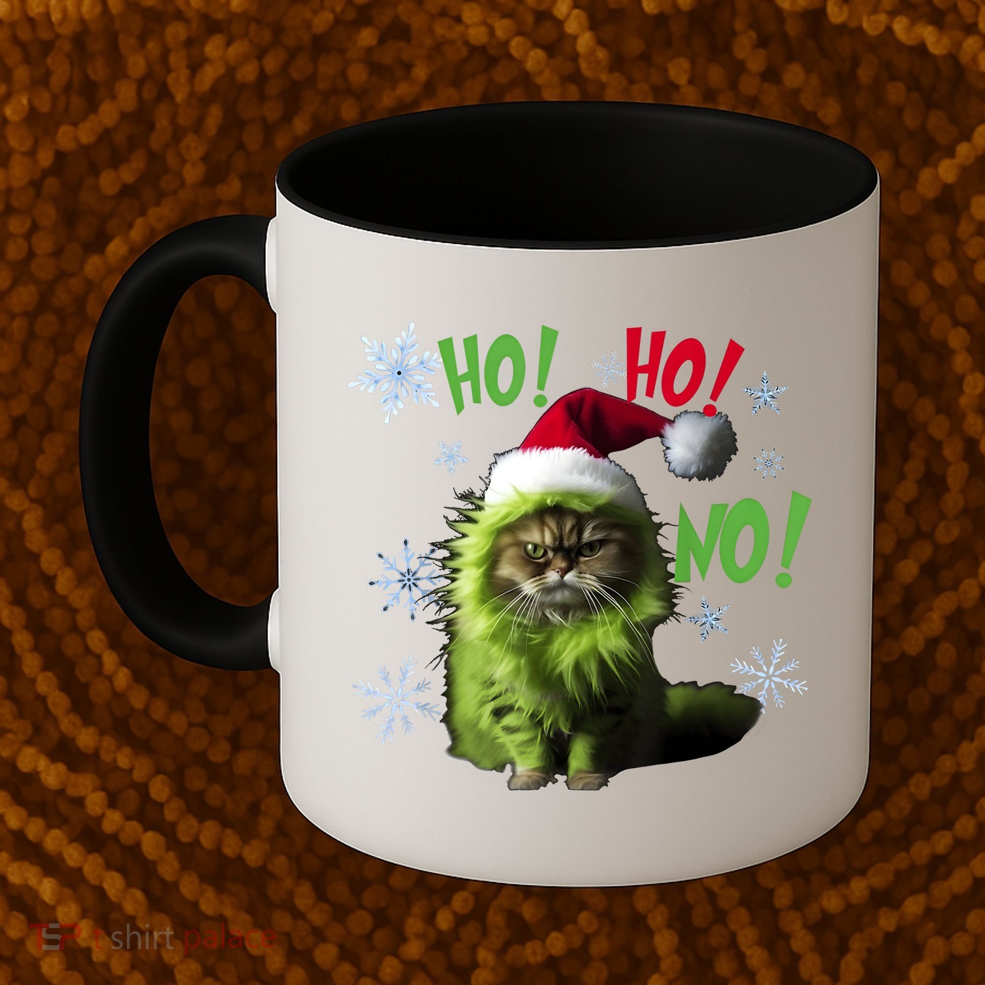 Ho Ho No Funny Bad Cat Christmas Coffee Mug