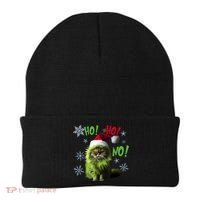Ho Ho No Funny Bad Cat Christmas Beanie thumb 0