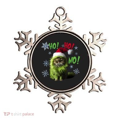 Ho Ho No Funny Bad Cat Christmas Ornament