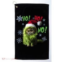 Ho Ho No Funny Bad Cat Christmas Golf Towel thumb 0