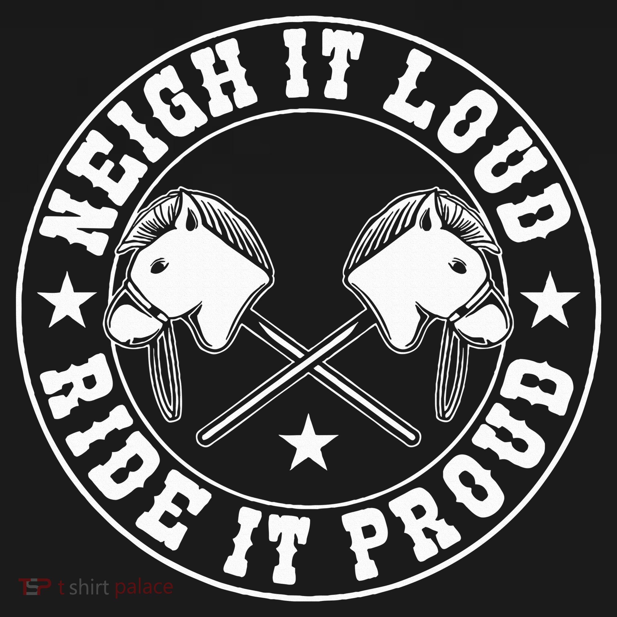 Hobby Horse Neigh It Loud Ride It Proud Hobby Horsing Coaster