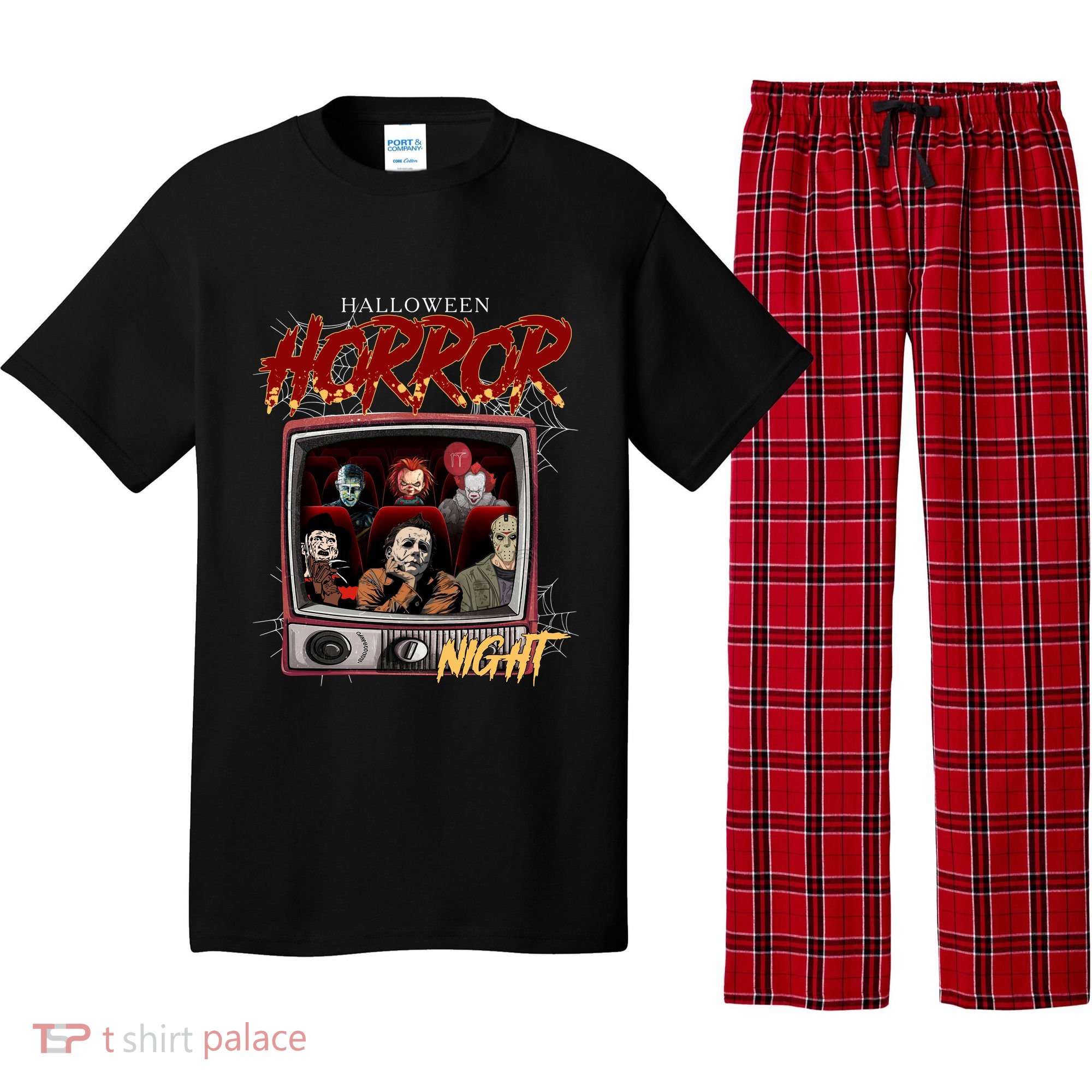 Halloween Horror Nights Movie Characters Halloween Scary Movies= Pajama Set