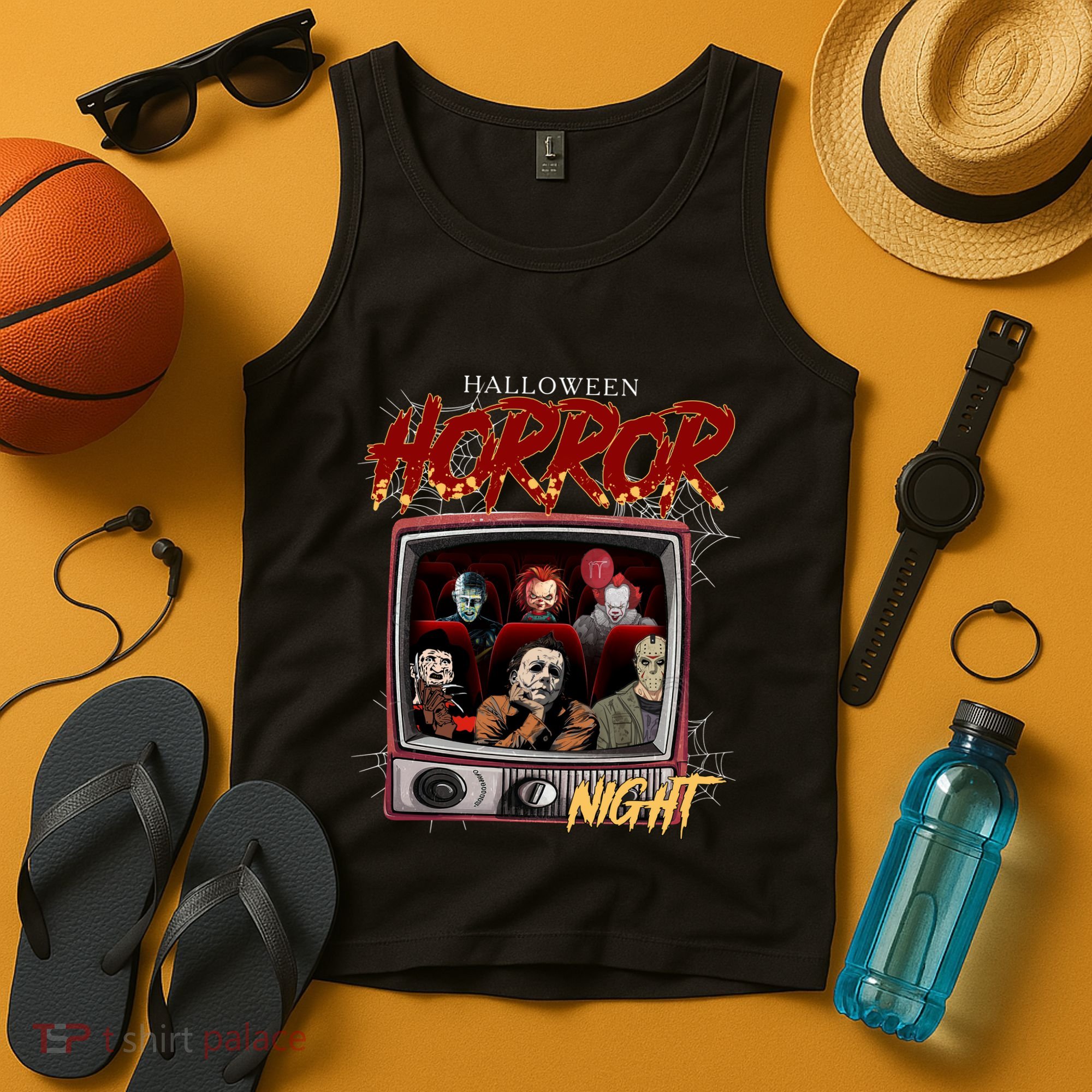Halloween Horror Nights Movie Characters Halloween Scary Movies= Tank Top