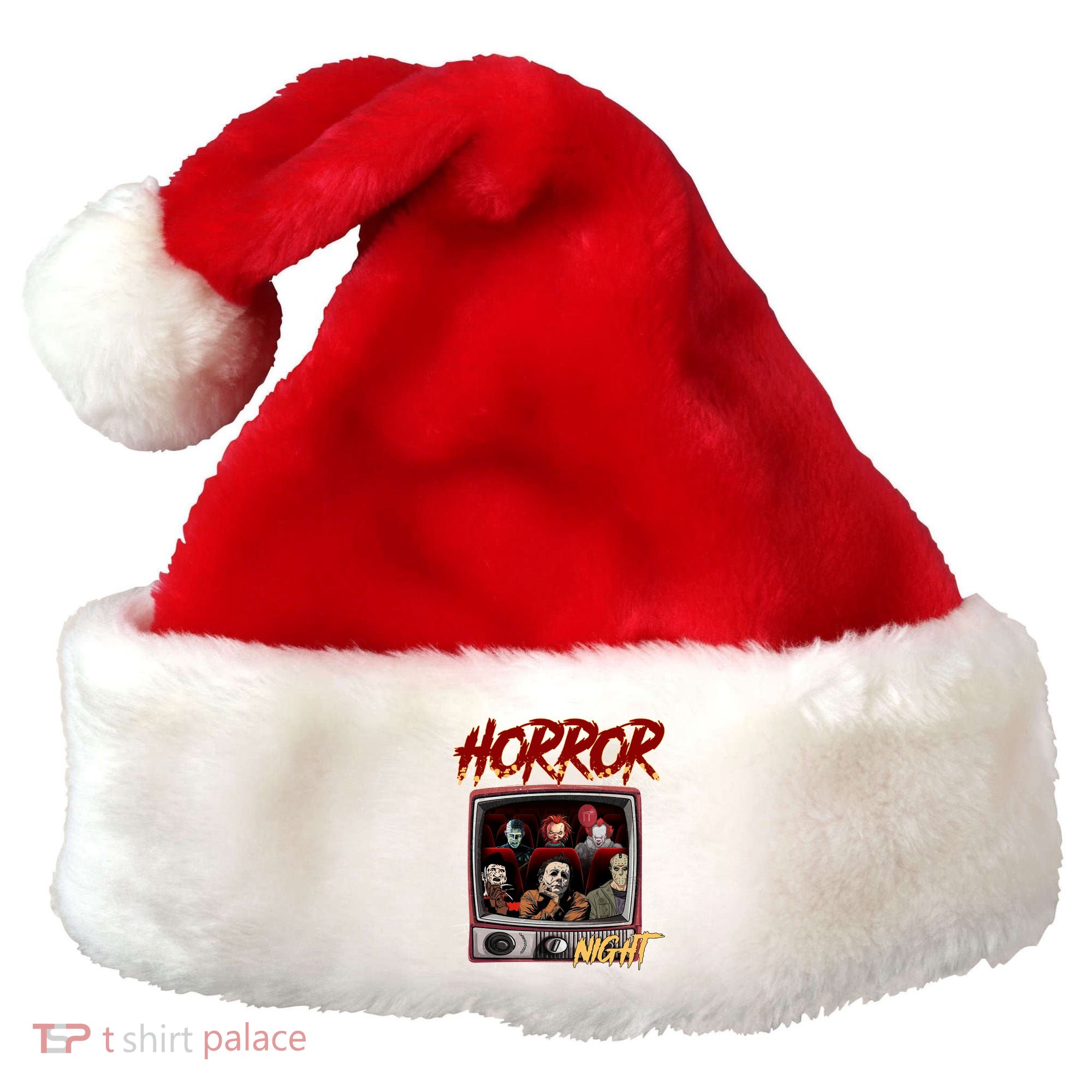 Halloween Horror Nights Movie Characters Halloween Scary Movies= Santa Hat