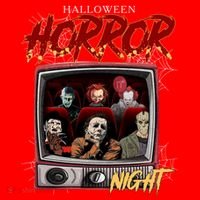 Halloween Horror Nights Movie Characters Halloween Scary Movies= Santa Hat thumb 1