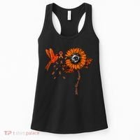 Hummingbird Holding Orange Ribbon Kidney Cancer Awareness Women's Tank Top thumb 0