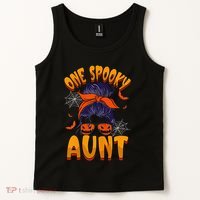 Happy Halloween One Spooky Aunt Tank Top thumb 2