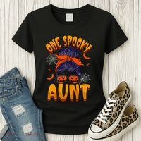Happy Halloween One Spooky Aunt Women's T-Shirt thumb 3