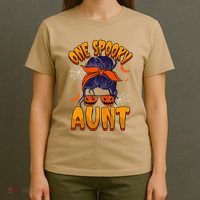 Happy Halloween One Spooky Aunt T-Shirt thumb 4