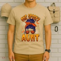Happy Halloween One Spooky Aunt T-Shirt thumb 6