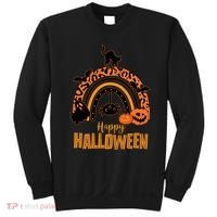 Happy Halloween Orange Patterned Rainbow Sweatshirt thumb 0