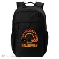 Happy Halloween Orange Patterned Rainbow Backpack thumb 0