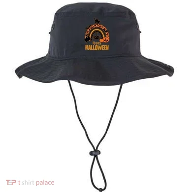 Happy Halloween Orange Patterned Rainbow Bucket Hat