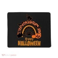 Happy Halloween Orange Patterned Rainbow Mousepad thumb 0