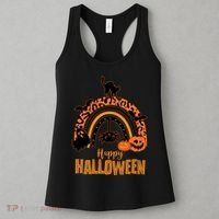 Happy Halloween Orange Patterned Rainbow Women's Tank Top thumb 3