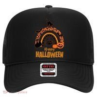 Happy Halloween Orange Patterned Rainbow Hat thumb 0