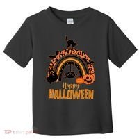 Happy Halloween Orange Patterned Rainbow Toddler T-Shirt thumb 0