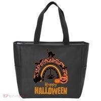 Happy Halloween Orange Patterned Rainbow Tote Bag thumb 0
