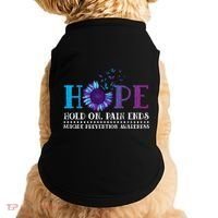 Hope Hold On Pain Ends Suicide Prevention Awareness Graphic Cool Gift Doggie Tank thumb 0