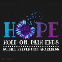 Hope Hold On Pain Ends Suicide Prevention Awareness Graphic Cool Gift Women's Hoodie thumb 2