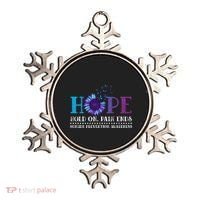 Hope Hold On Pain Ends Suicide Prevention Awareness Graphic Cool Gift Ornament thumb 0
