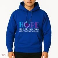 Hope Hold On Pain Ends Suicide Prevention Awareness Graphic Cool Gift Hoodie thumb 2