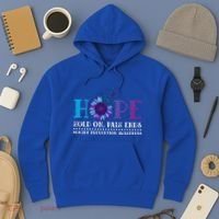 Hope Hold On Pain Ends Suicide Prevention Awareness Graphic Cool Gift Hoodie thumb 3