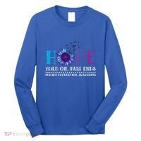 Hope Hold On Pain Ends Suicide Prevention Awareness Graphic Cool Gift Long Sleeve Shirt thumb 0
