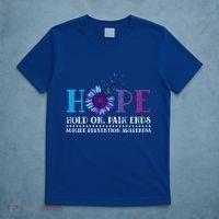 Hope Hold On Pain Ends Suicide Prevention Awareness Graphic Cool Gift T-Shirt thumb 5