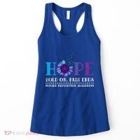 Hope Hold On Pain Ends Suicide Prevention Awareness Graphic Cool Gift Women's Tank Top thumb 0
