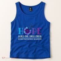 Hope Hold On Pain Ends Suicide Prevention Awareness Graphic Cool Gift Tank Top thumb 2