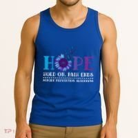 Hope Hold On Pain Ends Suicide Prevention Awareness Graphic Cool Gift Tank Top thumb 3