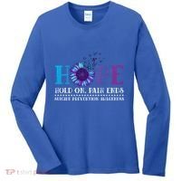 Hope Hold On Pain Ends Suicide Prevention Awareness Graphic Cool Gift Women's Long Sleeve Shirt thumb 0