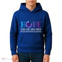 Hope Hold On Pain Ends Suicide Prevention Awareness Graphic Cool Gift Kids Hoodie thumb 4