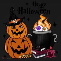 Happy Halloween Potluck Pumpkin Witch Spooky Graphic Plus Size Party Women's Hoodie thumb 2