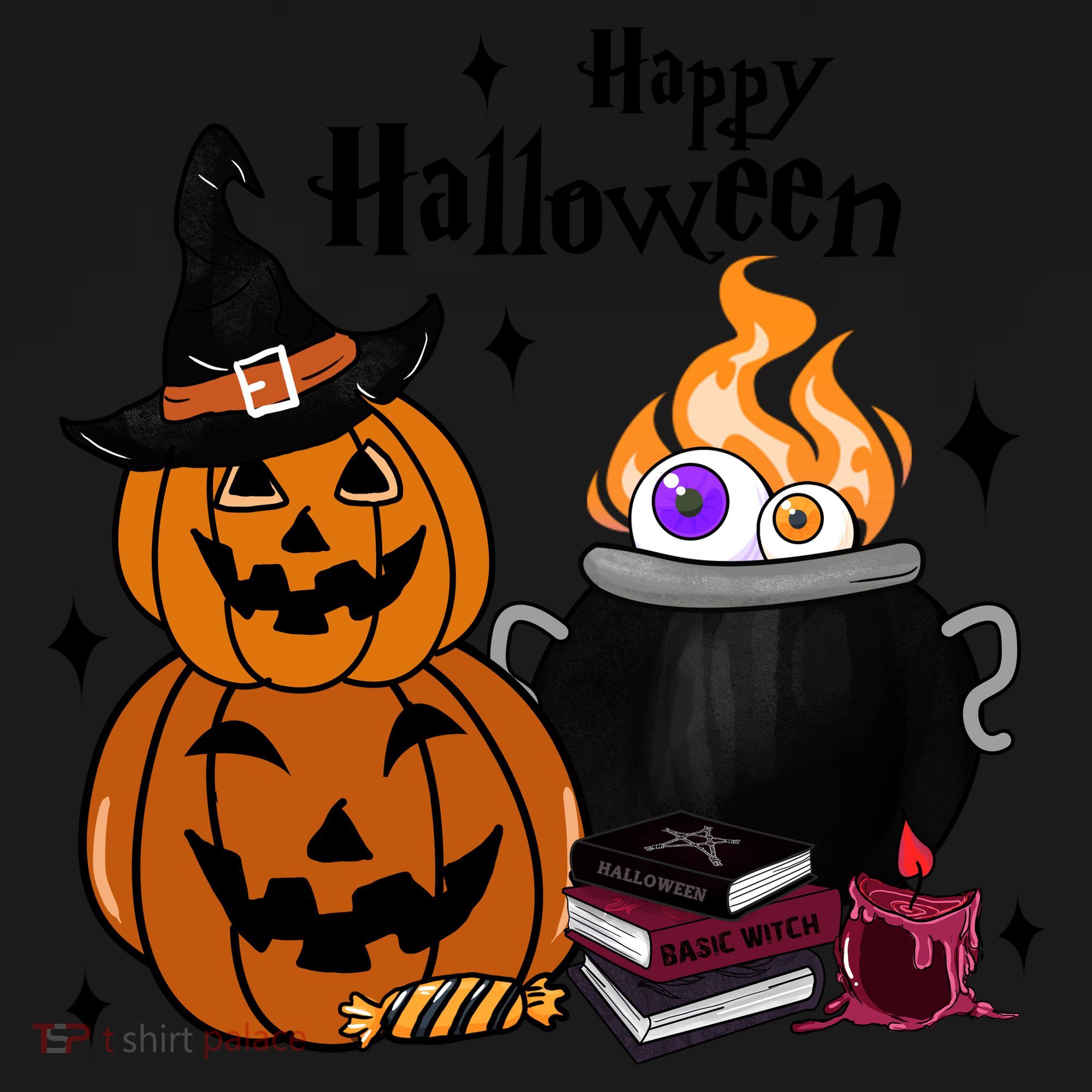 Happy Halloween Potluck Pumpkin Witch Spooky Graphic Plus Size Party Women's Hoodie