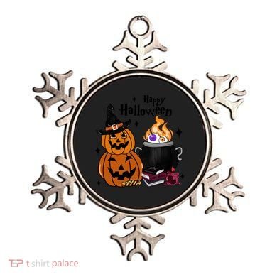 Happy Halloween Potluck Pumpkin Witch Spooky Graphic Plus Size Party Ornament