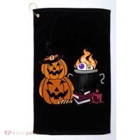 Happy Halloween Potluck Pumpkin Witch Spooky Graphic Plus Size Party Golf Towel thumb 0