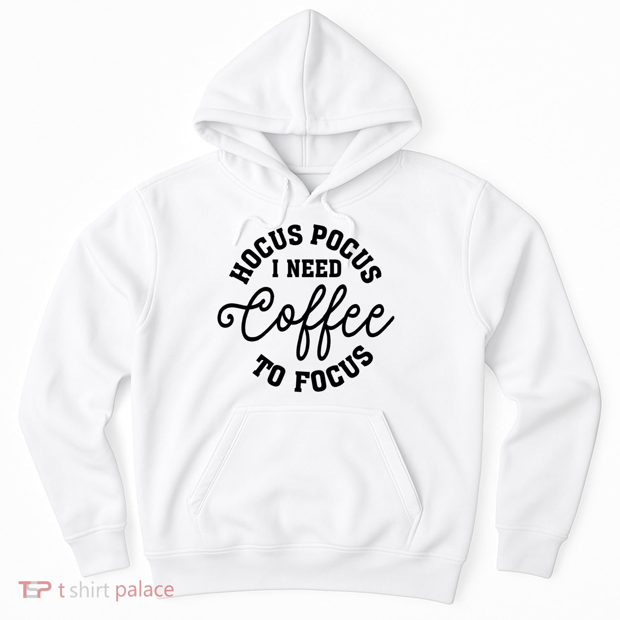 Halloween Hocus Pocus I Need Coffee To Focus Hoodie