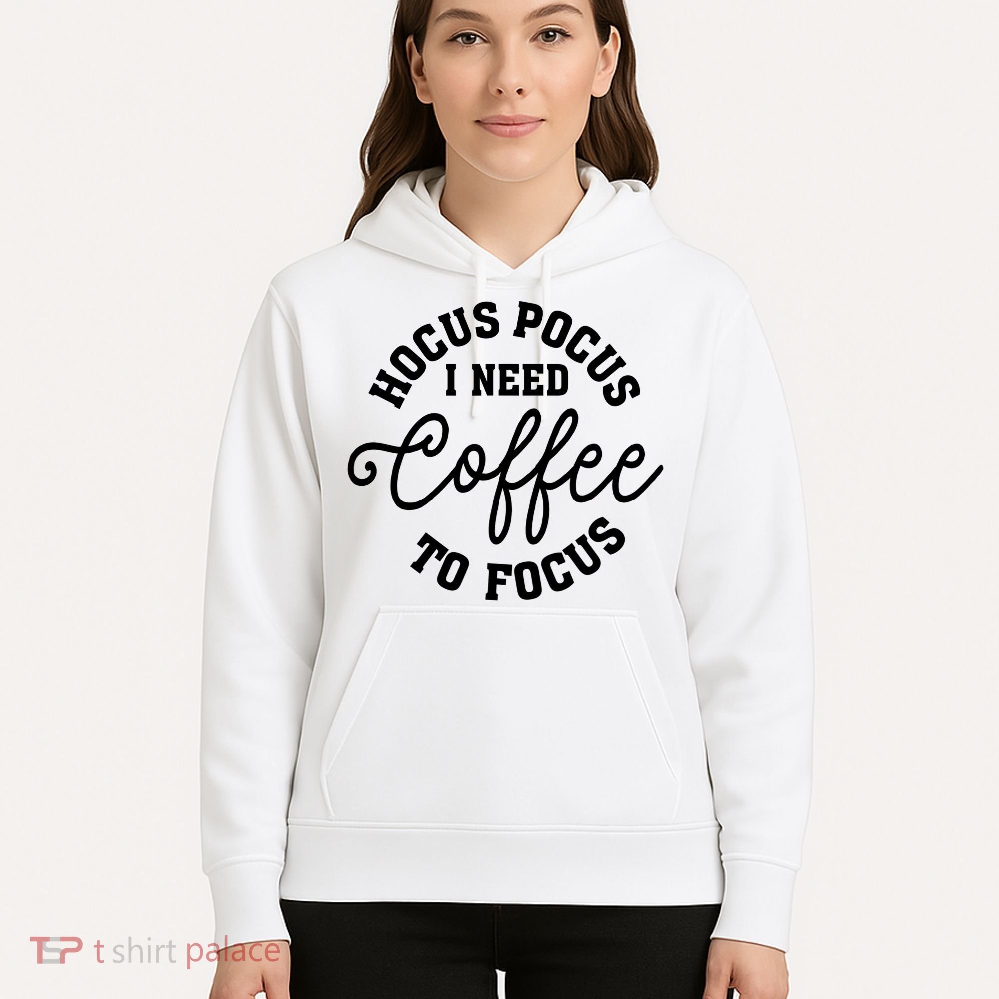 Halloween Hocus Pocus I Need Coffee To Focus Hoodie