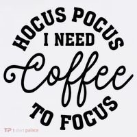 Halloween Hocus Pocus I Need Coffee To Focus Long Sleeve Shirt thumb 2