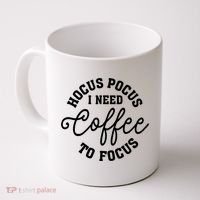 Halloween Hocus Pocus I Need Coffee To Focus Coffee Mug thumb 0