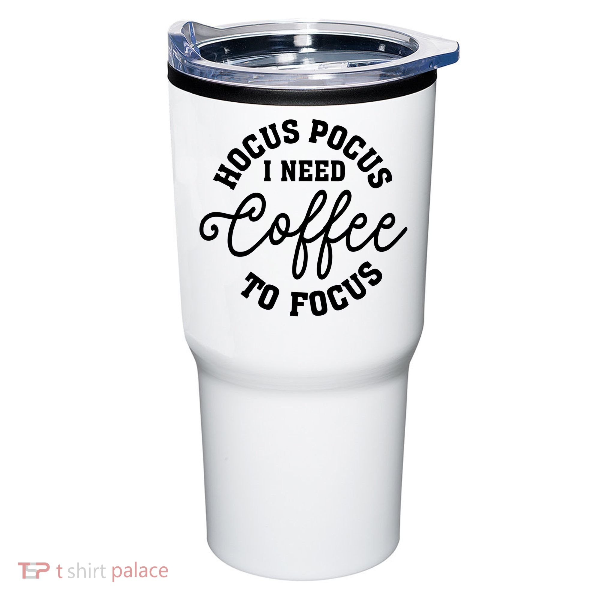 Halloween Hocus Pocus I Need Coffee To Focus Tumbler