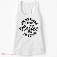 Halloween Hocus Pocus I Need Coffee To Focus Women's Tank Top thumb 0